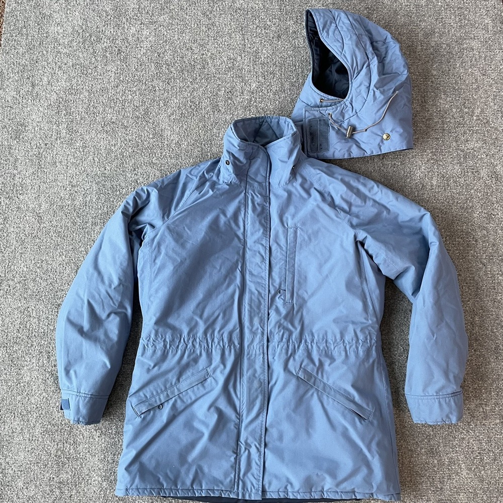 Columbia Jacket Womans Large Light Blue Winter Coat Vintage USA Made Thinsulate